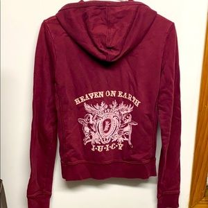 Juicy Couture Burgundy Hoodie